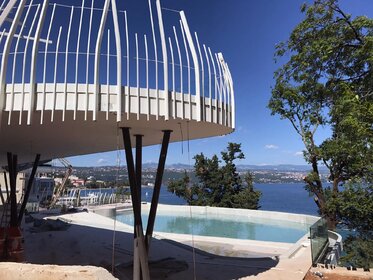 Bazen i beach bar Grand Hotel Adriatic